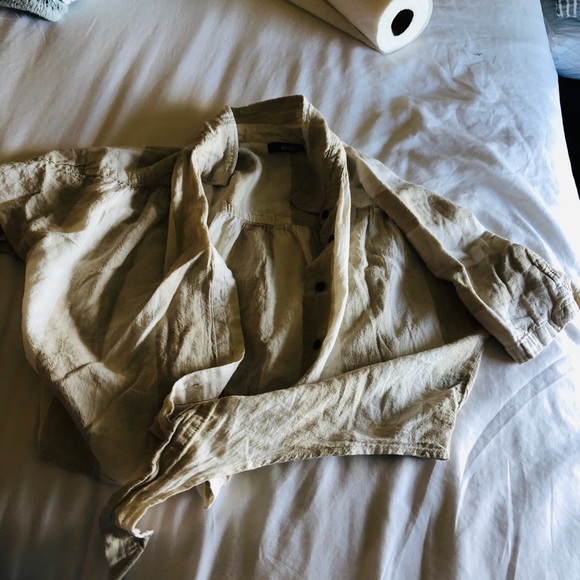 BDG Striped Tie Front Top - Picture 4 of 5